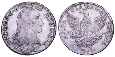 Ferdinando III di Borbone, Palermo, 12 tarì 1798