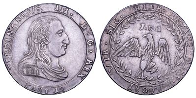 Ferdinando III di Borbone, 12 tarì, Palermo, 1807