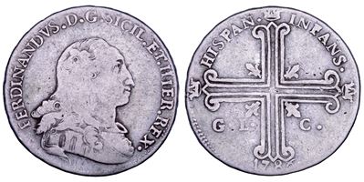 Ferdinando III di Borbone, 6 tarì 1786 (Palermo)