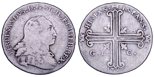 PALERMO. FERDINANDO III DI BORBONE, 1759-1816. 6 tarì 1786.