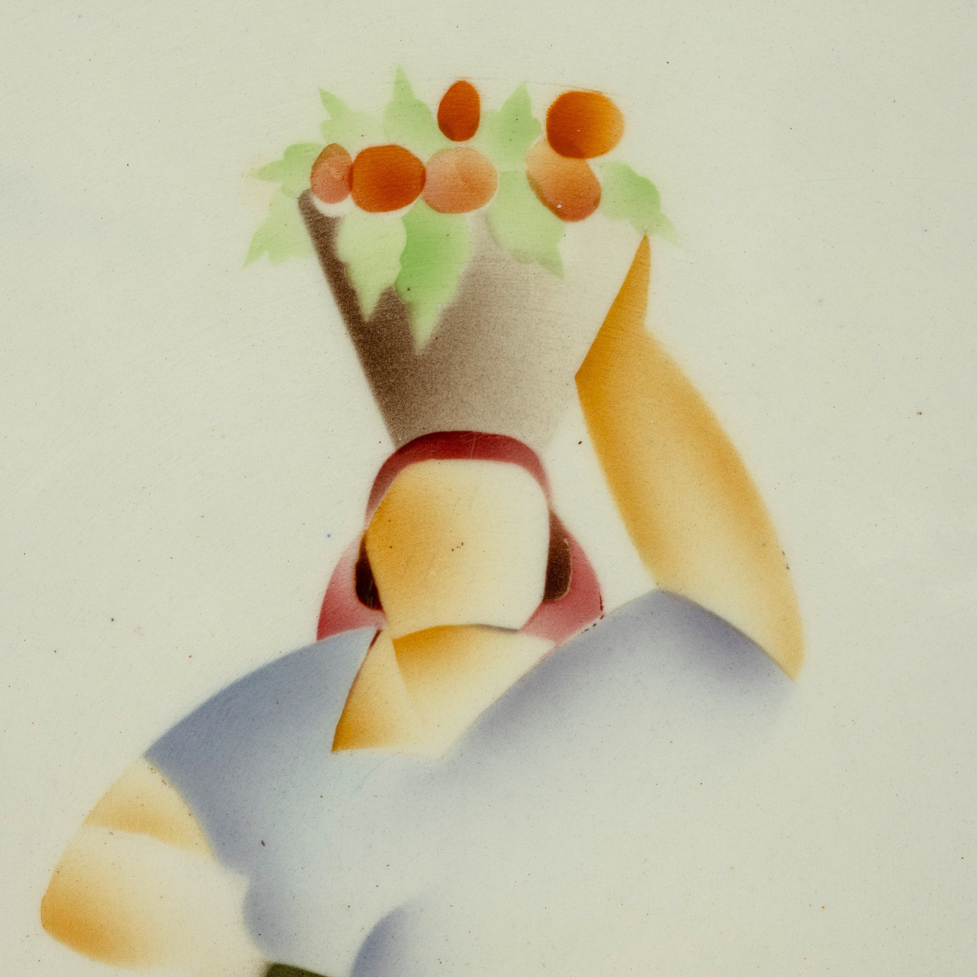 Galvani, Pordenone, piatti in ceramica a decorazione figurativa (coppia)