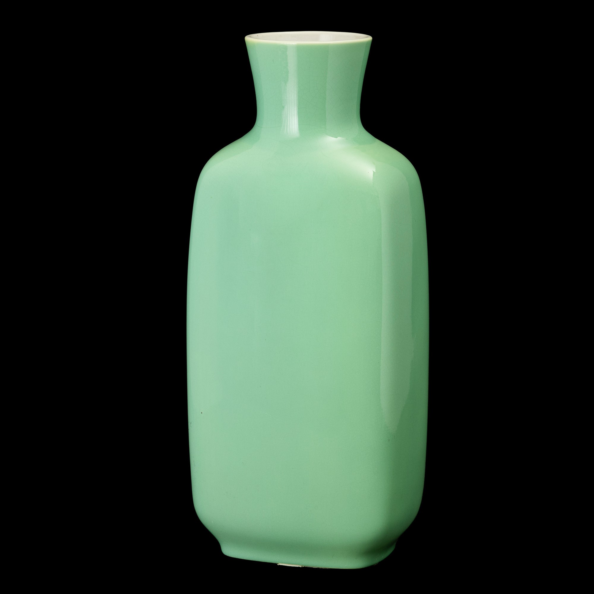 Giovanni Gariboldi - Vaso San Cristoforo, Milano, terraglia a smalto lucido verde, 1940 ca.