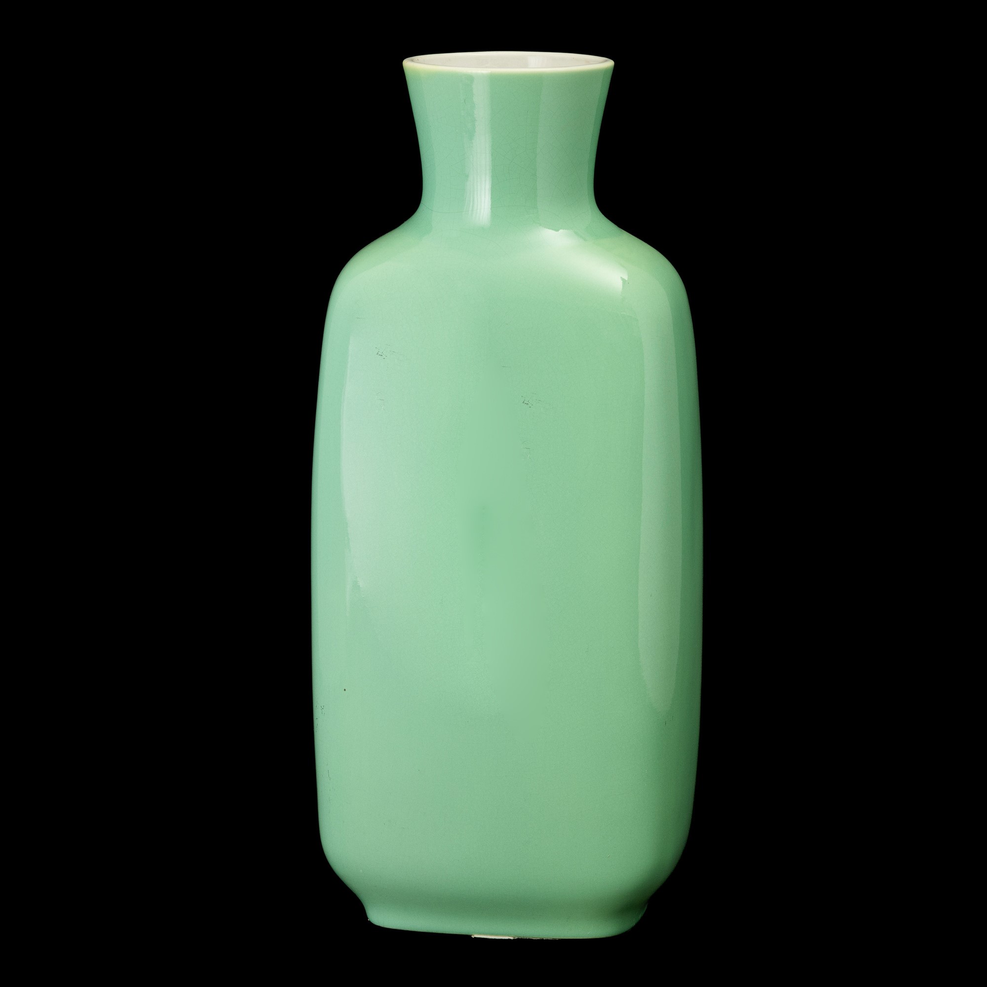 Giovanni Gariboldi - Vaso San Cristoforo, Milano, terraglia a smalto lucido verde, 1940 ca.
