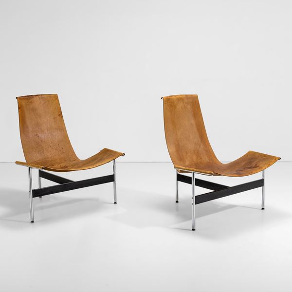 William Katavolos, Ross Little e Douglas Kelly - Due poltrone mod. T-Chair 