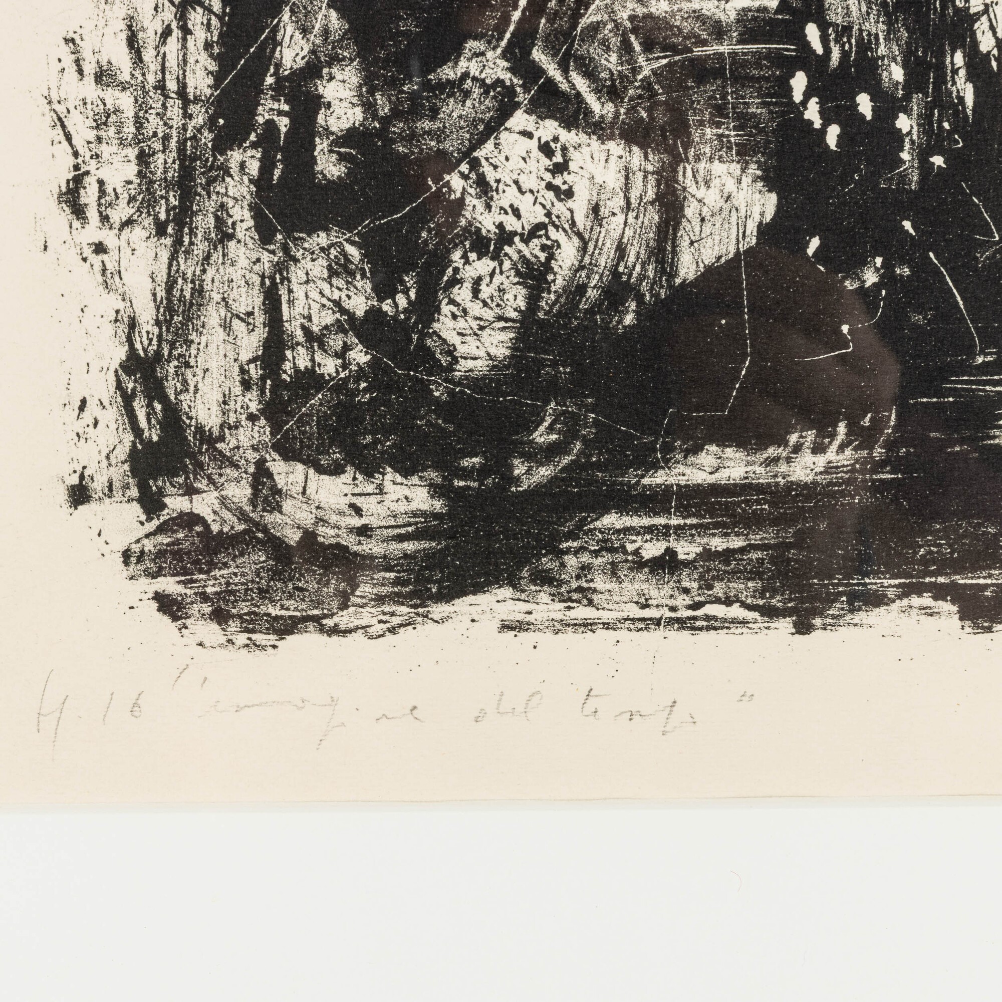Emilio Vedova - Immagine del tempo, litografia (1959)