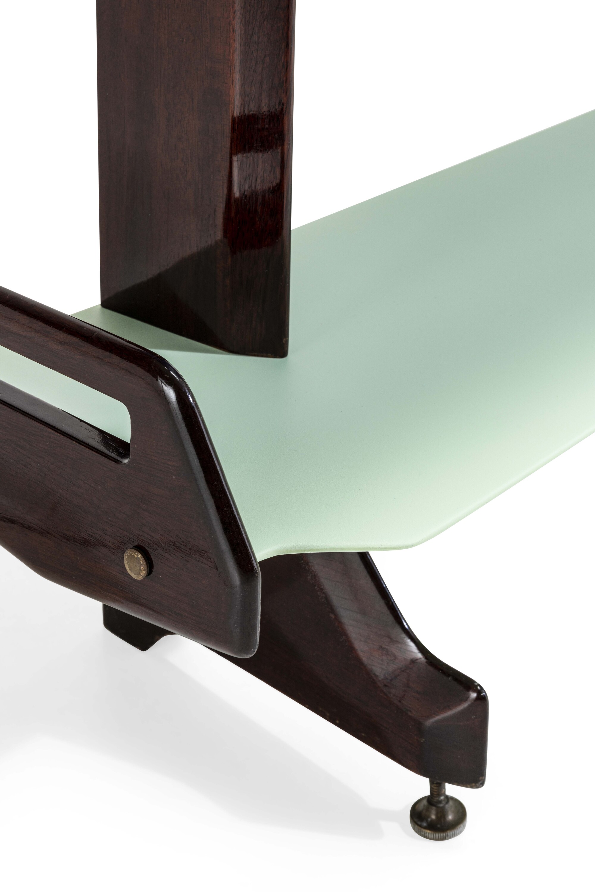Ico Parisi - Libreria mod. 1955.DB3 in legno e legno laccato con dettagli in ottone