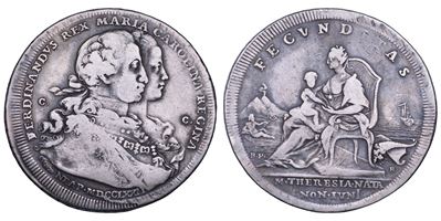 Ferdinando IV di Borbone, Piastra da 120 Grana, Napoli, 1º periodo (1772)