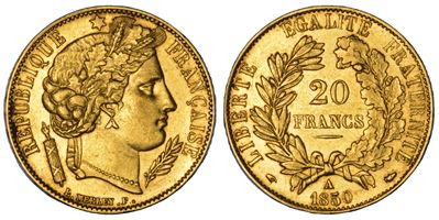 Francia, Seconda Repubblica (1848-1852), 20 Francs 1850, Parigi