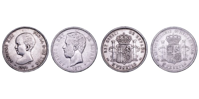 SPAGNA. Lotto di due monete.  - Auction Numismatics - Cambi Casa d'Aste