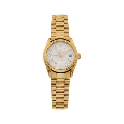 Rolex, Oyster Perpetual Datejust, orologio da polso in oro giallo 750/1000