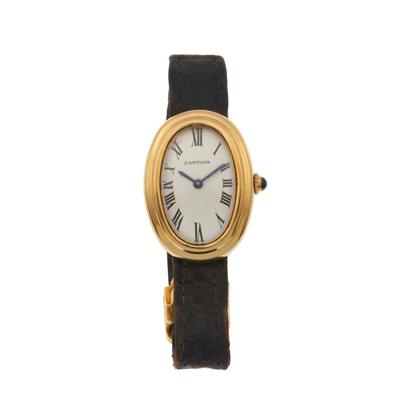 Cartier, orologio da polso per signora  - Asta Gioielli, argenti, arredi e oggetti d'arte. Un lascito per finalità benefiche - I - Cambi Casa d'Aste