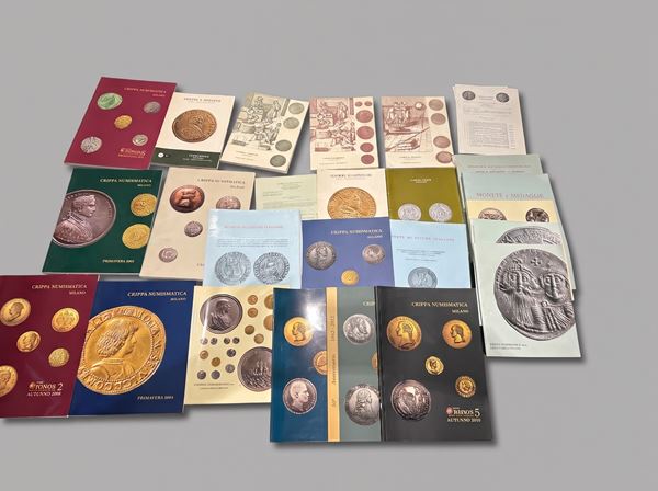 CRIPPA NUMISMATICA. Lotto di ventisette cataloghi e listini.