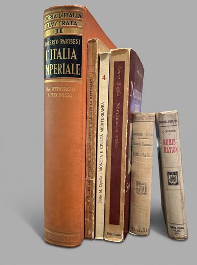 Lotto di sei libri di numismatica e storia monetaria