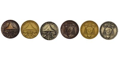 Stato della Città del Vaticano, Sede Vacante 1963, trittico numismatico in oro, argento e bronzo
