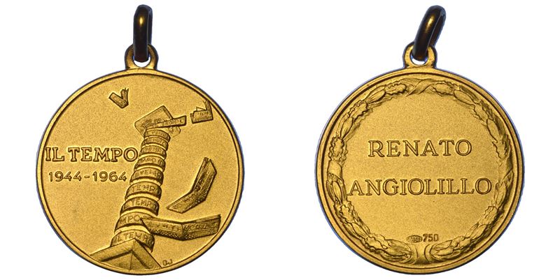 VARIE. Medaglia in oro 1944-1964. Il Tempo.  - Asta Numismatica - Cambi Casa d'Aste