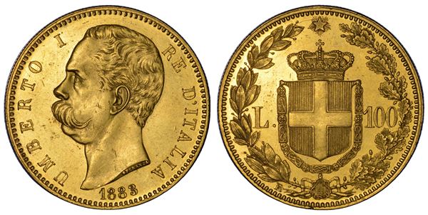 REGNO D'ITALIA. UMBERTO I DI SAVOIA, 1878-1900. 100 Lire 1883.