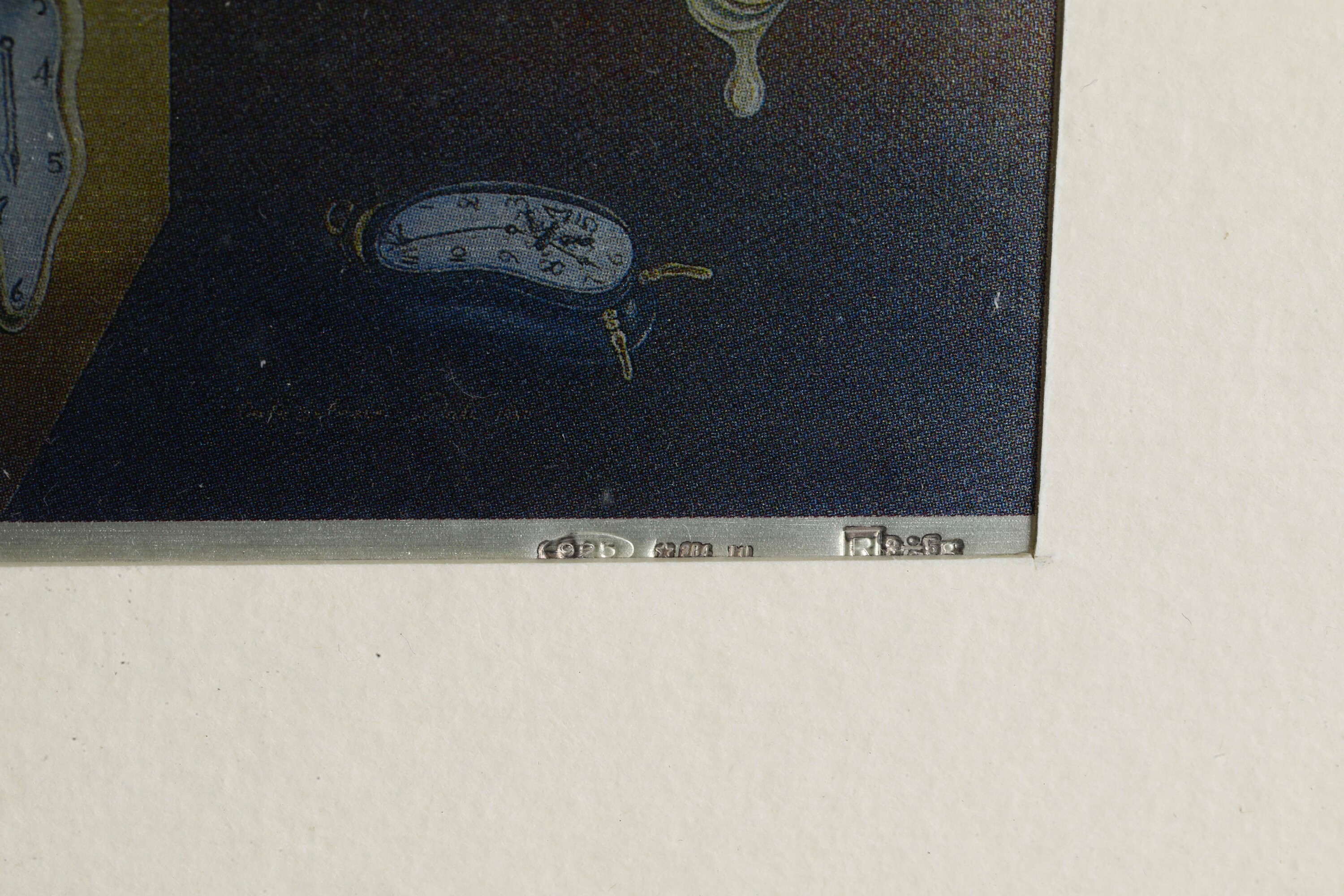 Salvator Dalì, Dodici cornici con lastre in argento 925 raffiguranti «Montre Molles»