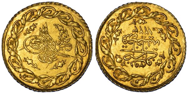 IMPERO OTTOMANO. MAHMUD II, 1808-1839 (1223-1255). Cedid Mahmudiye 1223 (anno 29).
