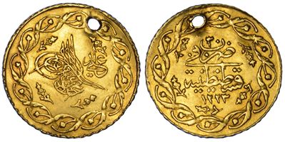 Mahmud II, Cedid Mahmudiye 1223 (1230), tughra e decorazioni floreali