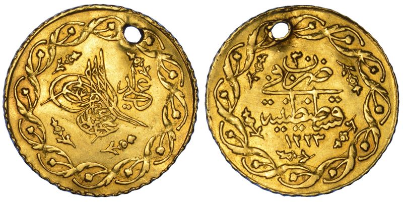 IMPERO OTTOMANO. MAHMUD II, 1808-1839 (1223-1255). Cedid Mahmudiye 1223 (anno 30).  - Asta Numismatica - Cambi Casa d'Aste