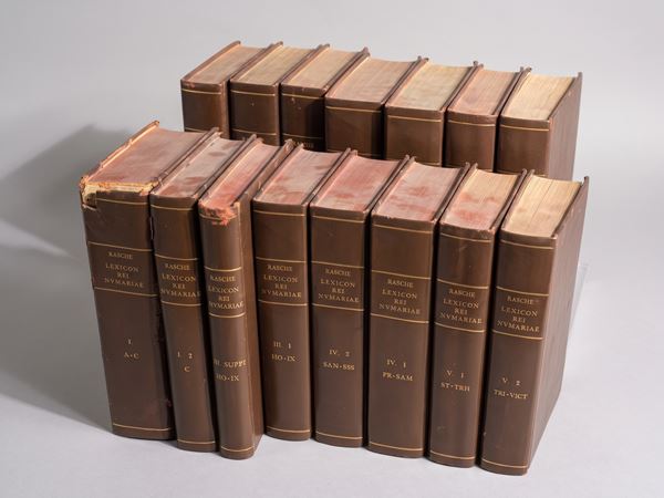 RASCHE C. Lexicon Universae Rei Numariae Veterum et Praecipue Graecorum Ac Romanorum. Cum Observationibus Antiquariis Geographicis Chronologicis Historicis Criticis et Passim cum Explicatione Monogrammatum.