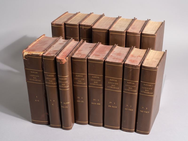 RASCHE C. Lexicon Universae Rei Numariae Veterum et Praecipue Graecorum Ac Romanorum. Cum Observationibus Antiquariis Geographicis Chronologicis Historicis Criticis et Passim cum Explicatione Monogrammatum.  - Asta Numismatica - Cambi Casa d'Aste