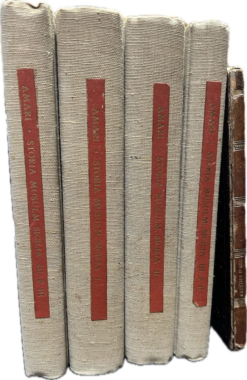 STORIA SICILIANA. Lotto di cinque libri.  - Auction Numismatics - Cambi Casa d'Aste