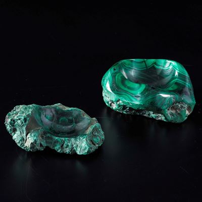 Due Posaceneri in Malachite