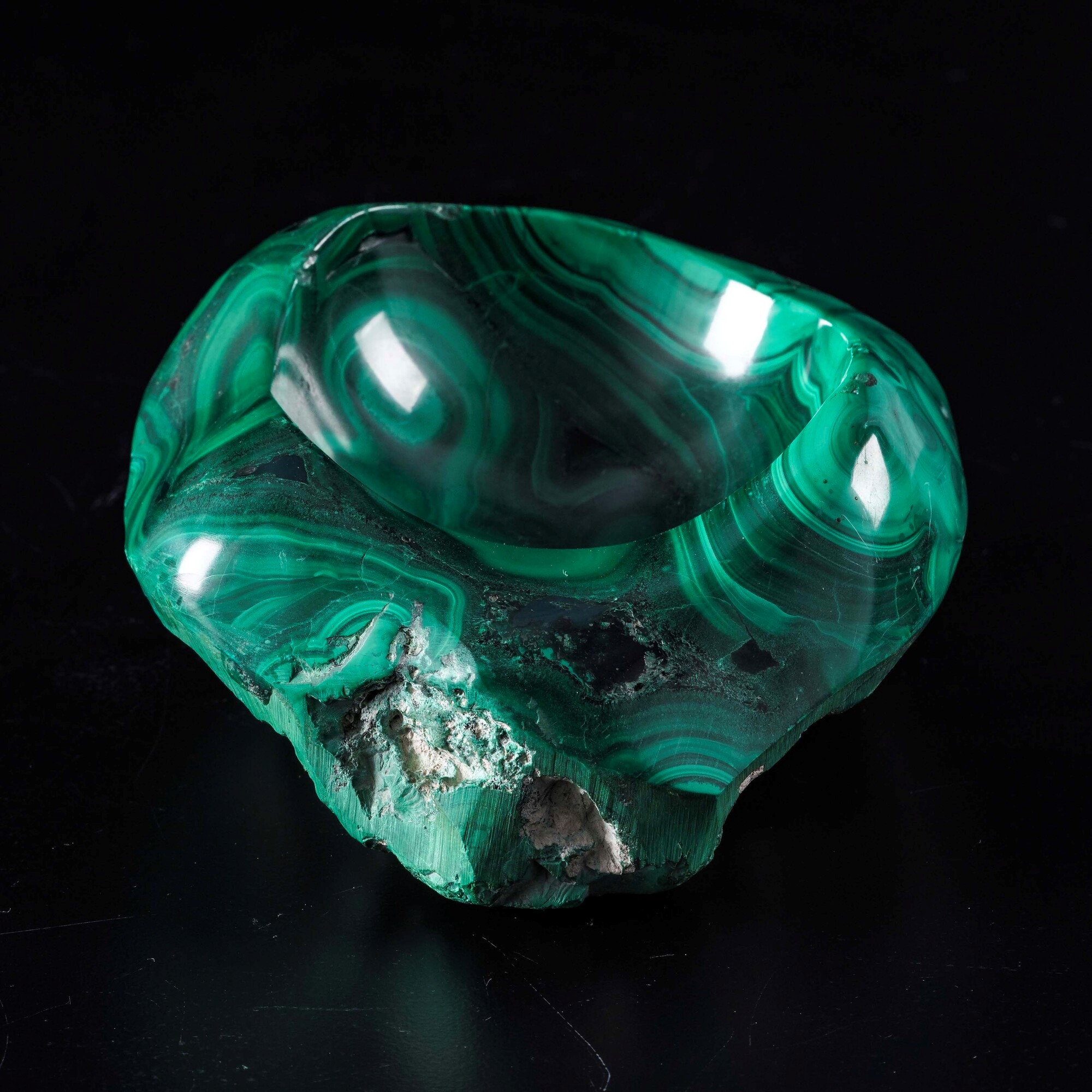 Due Posaceneri in Malachite