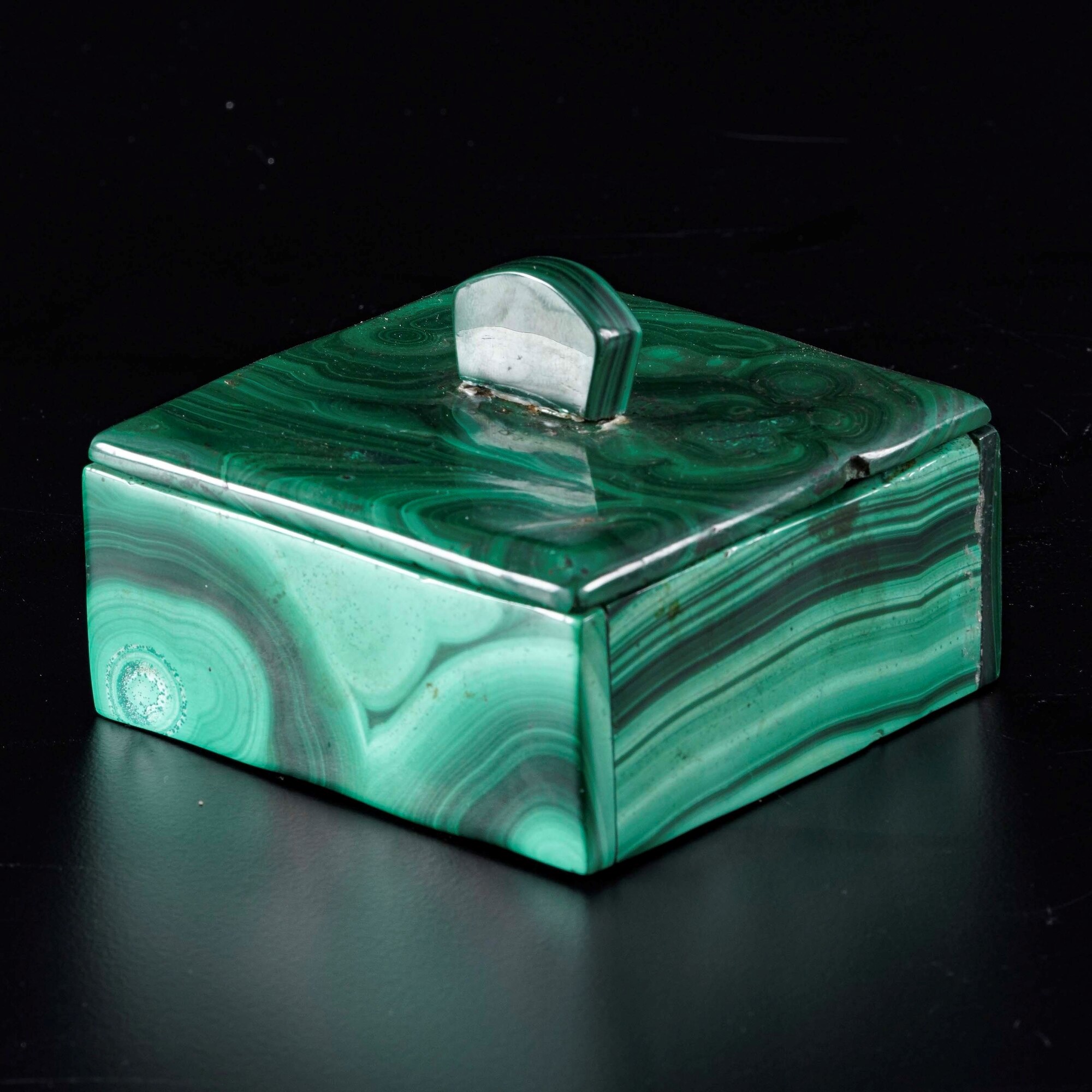 Elegante Scatola in Malachite