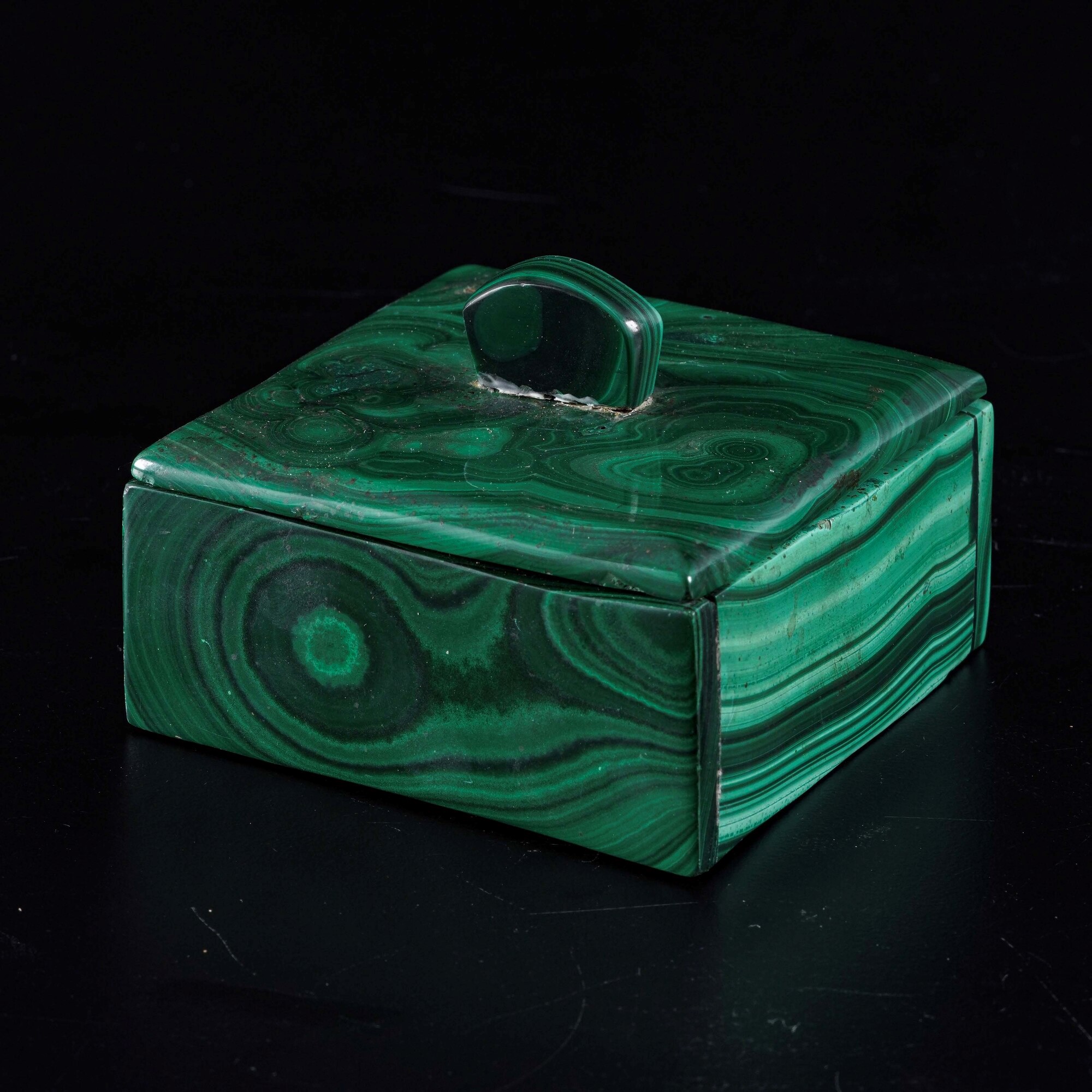 Elegante Scatola in Malachite