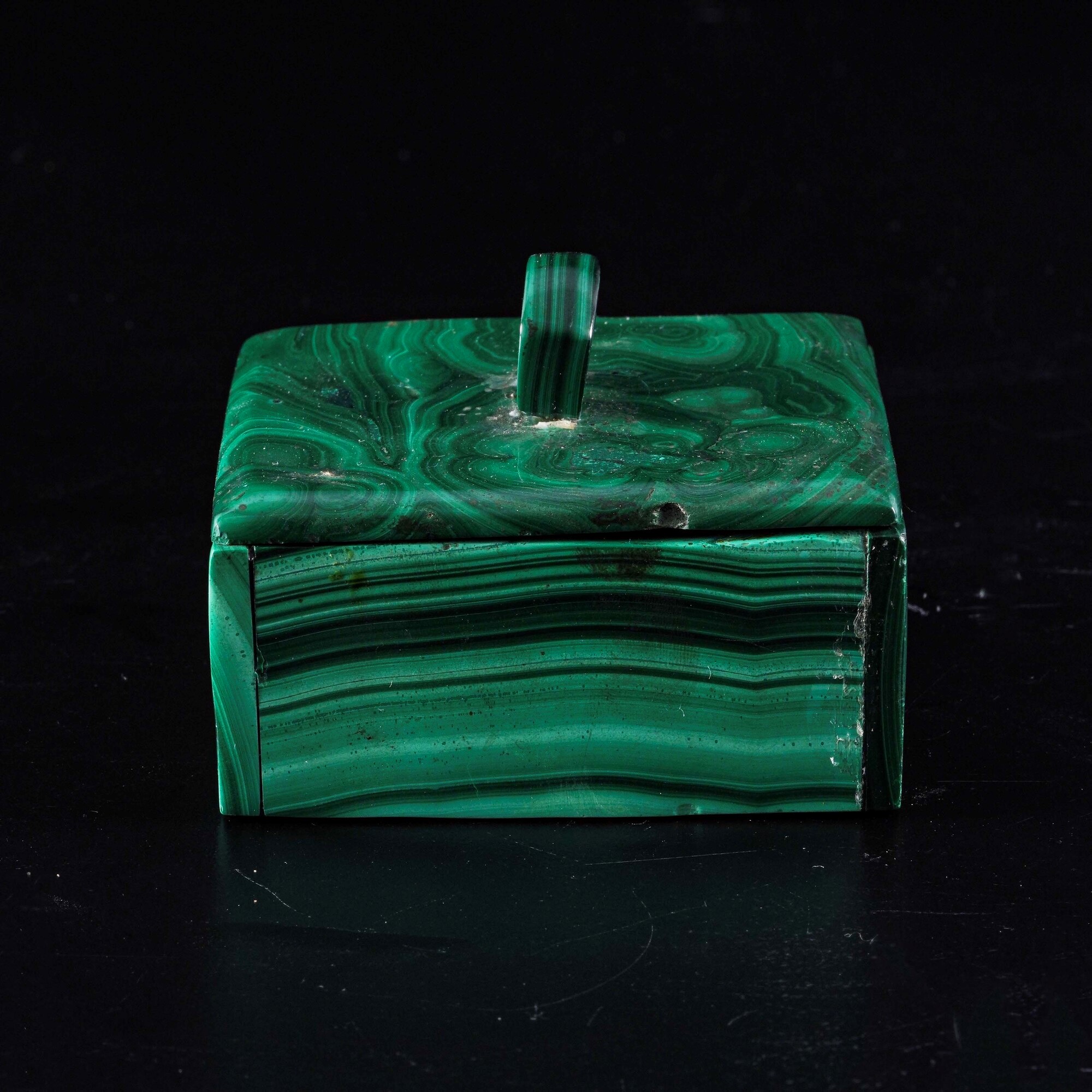 Elegante Scatola in Malachite