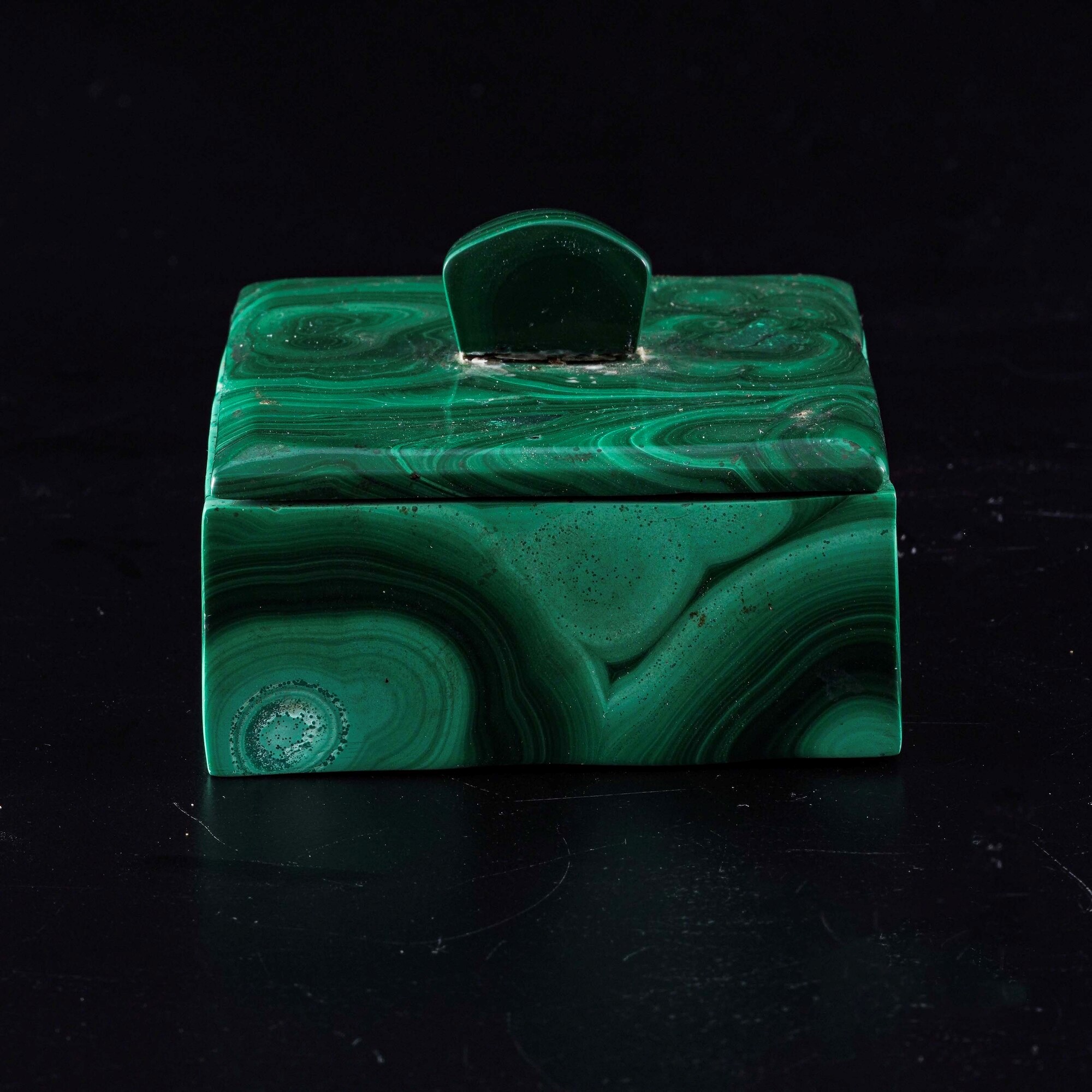 Elegante Scatola in Malachite
