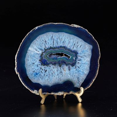 Elegante Sezione di Agata Blu