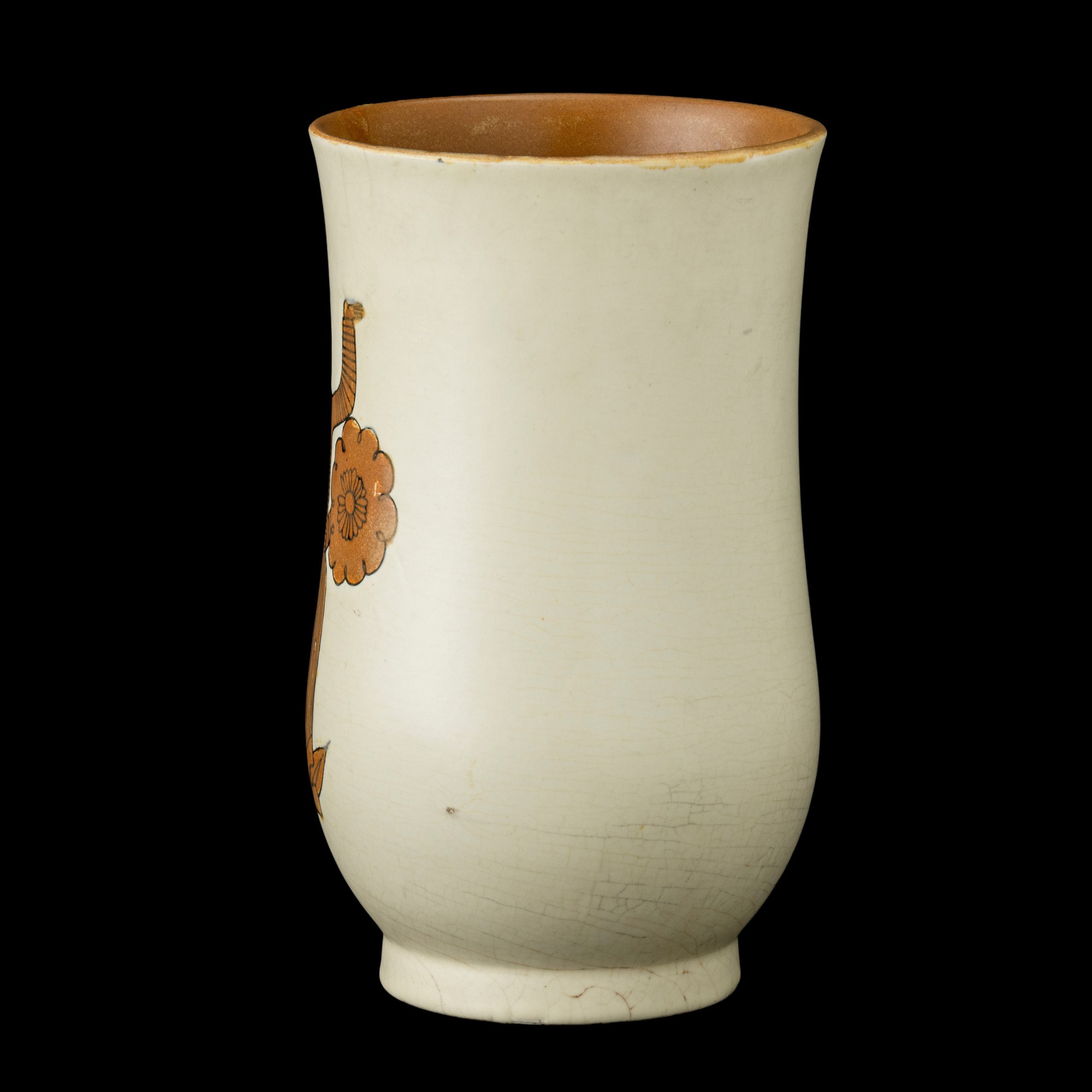 Giovanni Gariboldi - Vaso a balaustro in terraglia con decoro graffito, San Cristoforo, Milano (c...