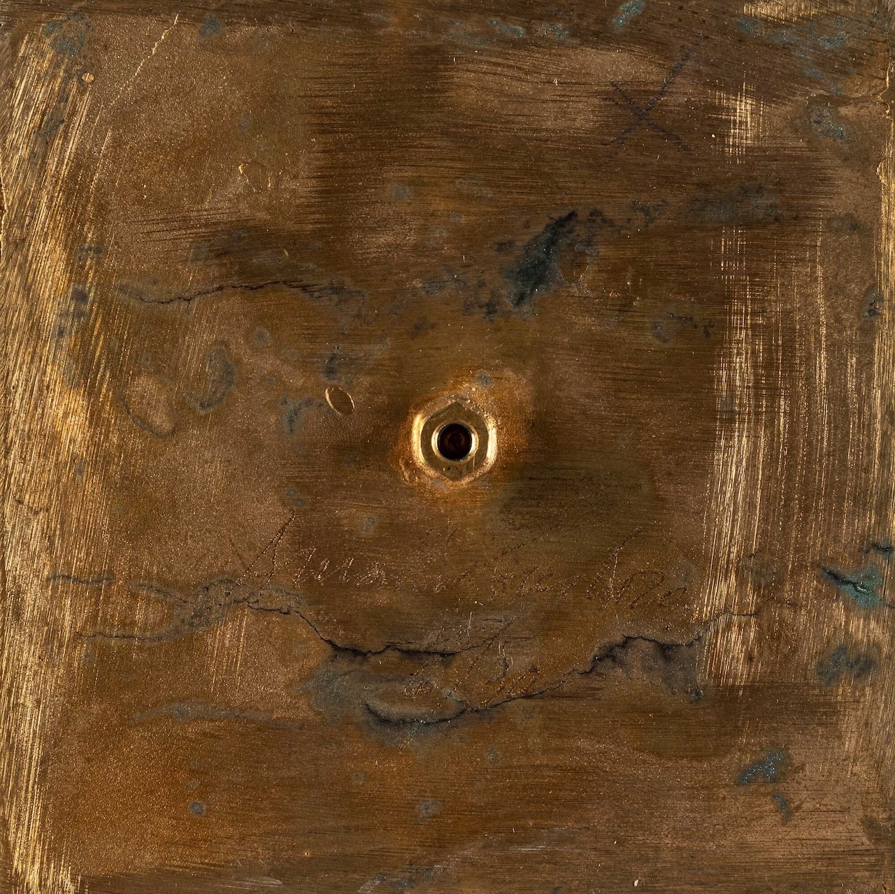 Arnaldo Pomodoro - Bassorilievo in bronzo dorato (fusione a cera persa), 1976