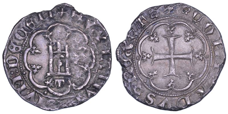 GENOVA.  LEONARDO DI MONTALDO, Doge X, 1383-1384. Grosso.  - Asta Numismatica - Cambi Casa d'Aste