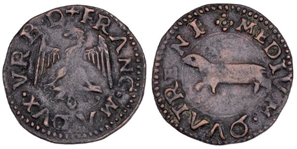 URBINO. FRANCESCO MARIA I DELLA ROVERE, 1508-1516. Mezzo Quattrino.