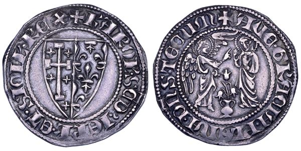 NAPOLI. CARLO II D’ANGIO’, 1285-1309. Saluto d’argento.