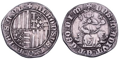 Alfonso I d’Aragona, Carlino di Napoli (1442–1458)