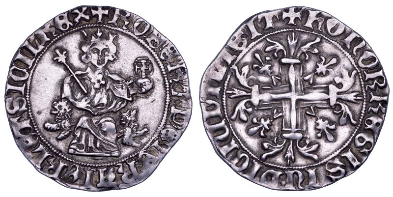 NAPOLI. ROBERTO D'ANGIÒ, 1309-1343. Gigliato.  - Auction Numismatics - Cambi Casa d'Aste