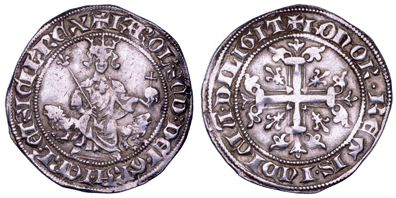 NAPOLI. CARLO II D’ANGIO’, 1285-1309. Gigliato.  - Asta Numismatica - Cambi Casa d'Aste