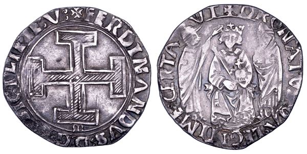 NAPOLI. FERDINANDO I D'ARAGONA, 1458-1494. Coronato.