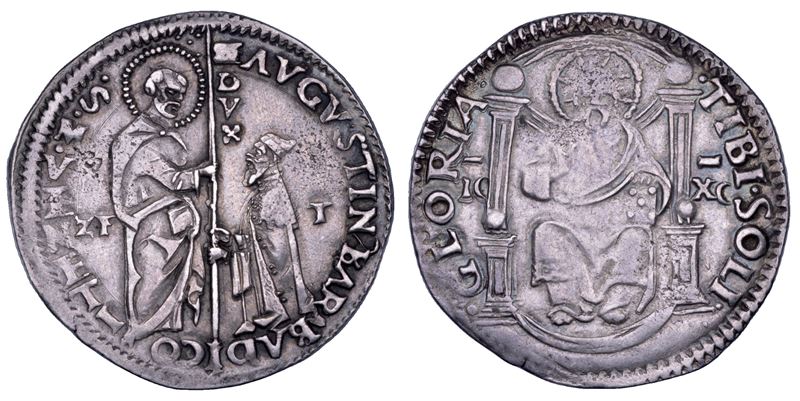 Agostino Barbarigo (1486–1501), Marcello o mezza lira con doge e Redentore