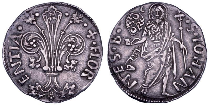 FIRENZE. REPUBBLICA, 1189-1532. Grosso da 6 soldi e 8 denari (1477, II semestre).  - Asta Numismatica - Cambi Casa d'Aste