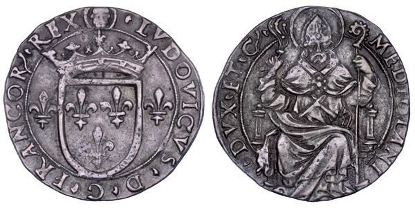 MILANO. LUDOVICO XII D'ORLEANS, 1500-1512. Grosso regale da 6 soldi.