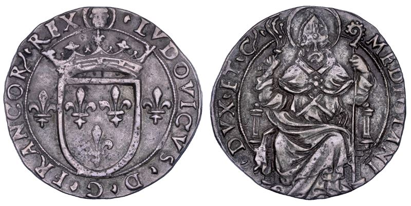 Ludovico XII d’Orléans, Milano — Grosso regale da 6 soldi, 1500-1512
