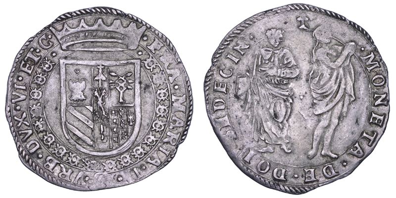 Urbino, Francesco Maria II della Rovere (1574-1624). Da due sedicine