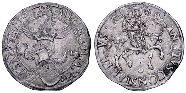 CARMAGNOLA. MICHELE ANTONIO DI SALUZZO, 1504-1528. Cornuto.