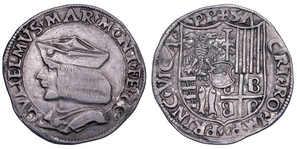 CASALE. GUGLIELMO II PALEOLOGO, 1494-1518. Testone.